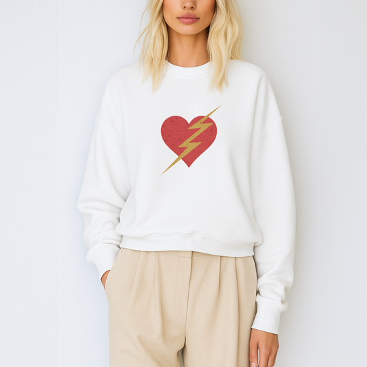 Heart Lighting  Sweatshirt