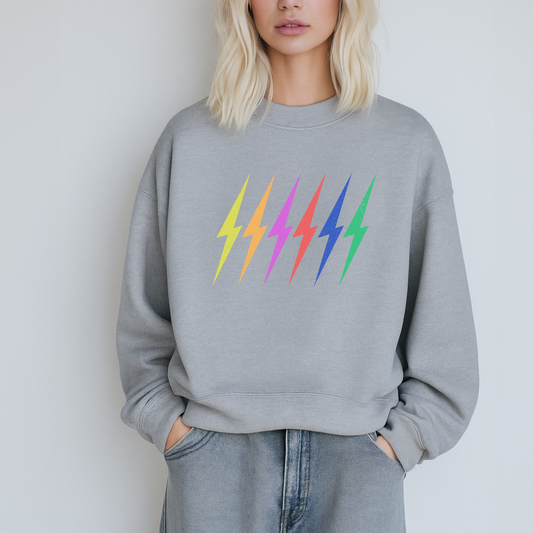 Color LightingBolts  Sweatshirt