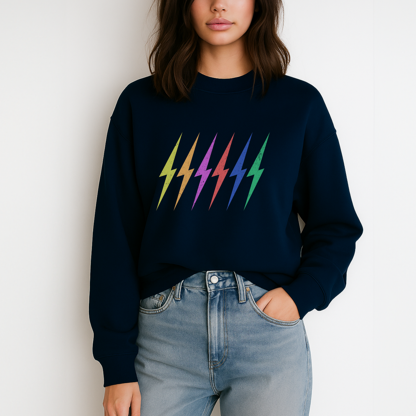 Color LightingBolts Sweatshirt