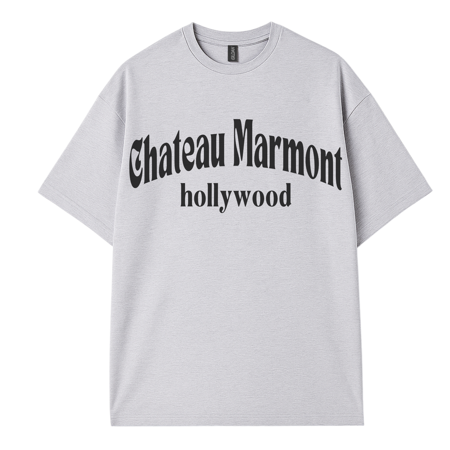 Trendy t-shirt with ‘Chateau Marmont’ text by Côte Crew
