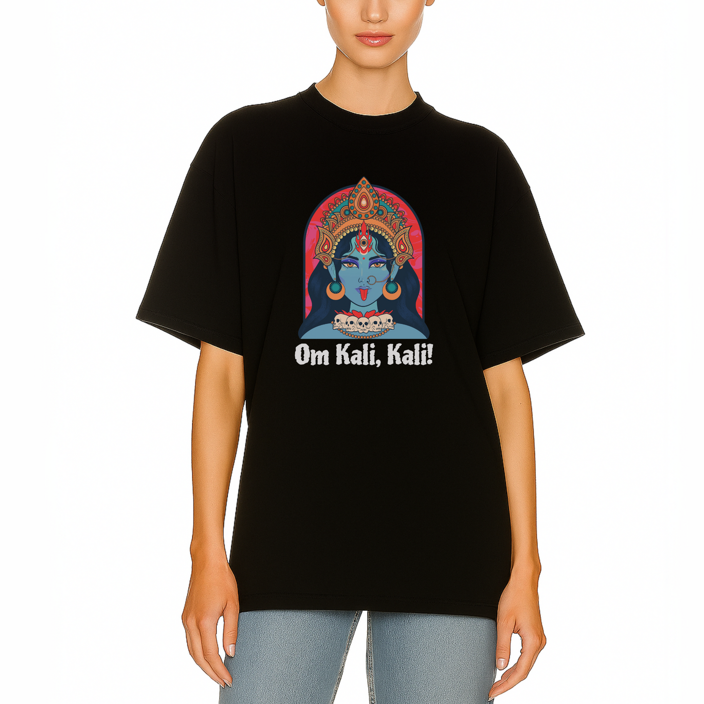 Ethically made cotton graphic t-shirt with bold ‘ Kali’ message by Côte Crew