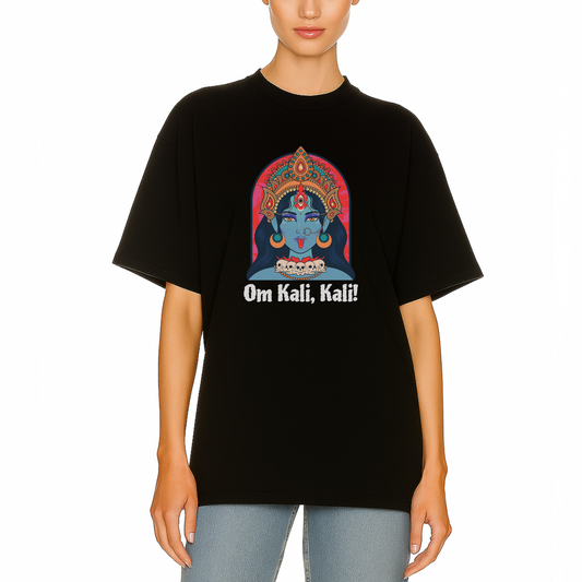 Ethically made cotton graphic  t-shirt with bold ‘ Kali’ message by Côte Crew