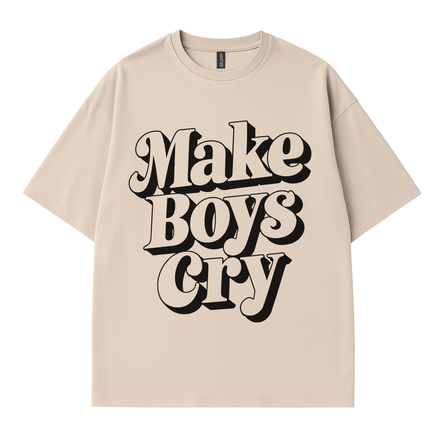 Côte Crew women’s graphic tee with 'make boys cry’