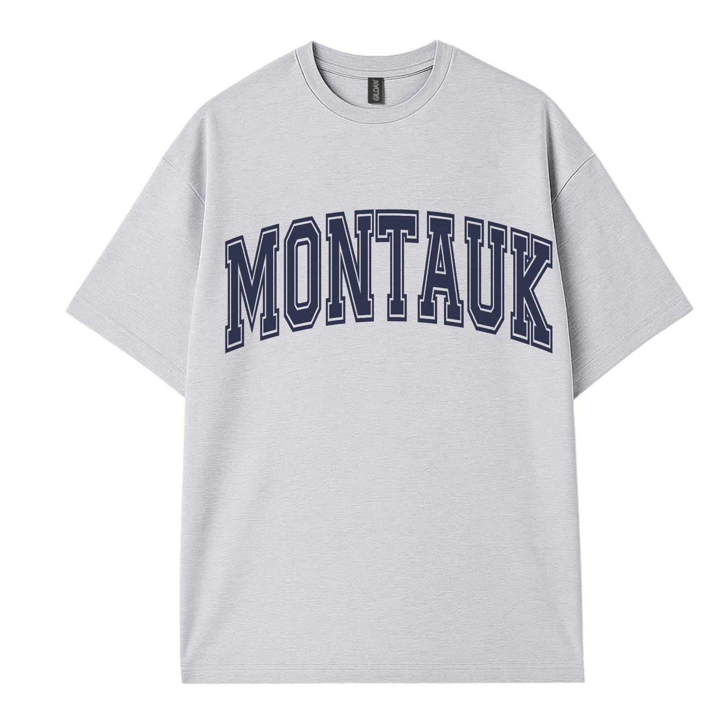 Soft cotton graphic t-shirt for women featuring ‘MONTAUK' print by Côte Crew