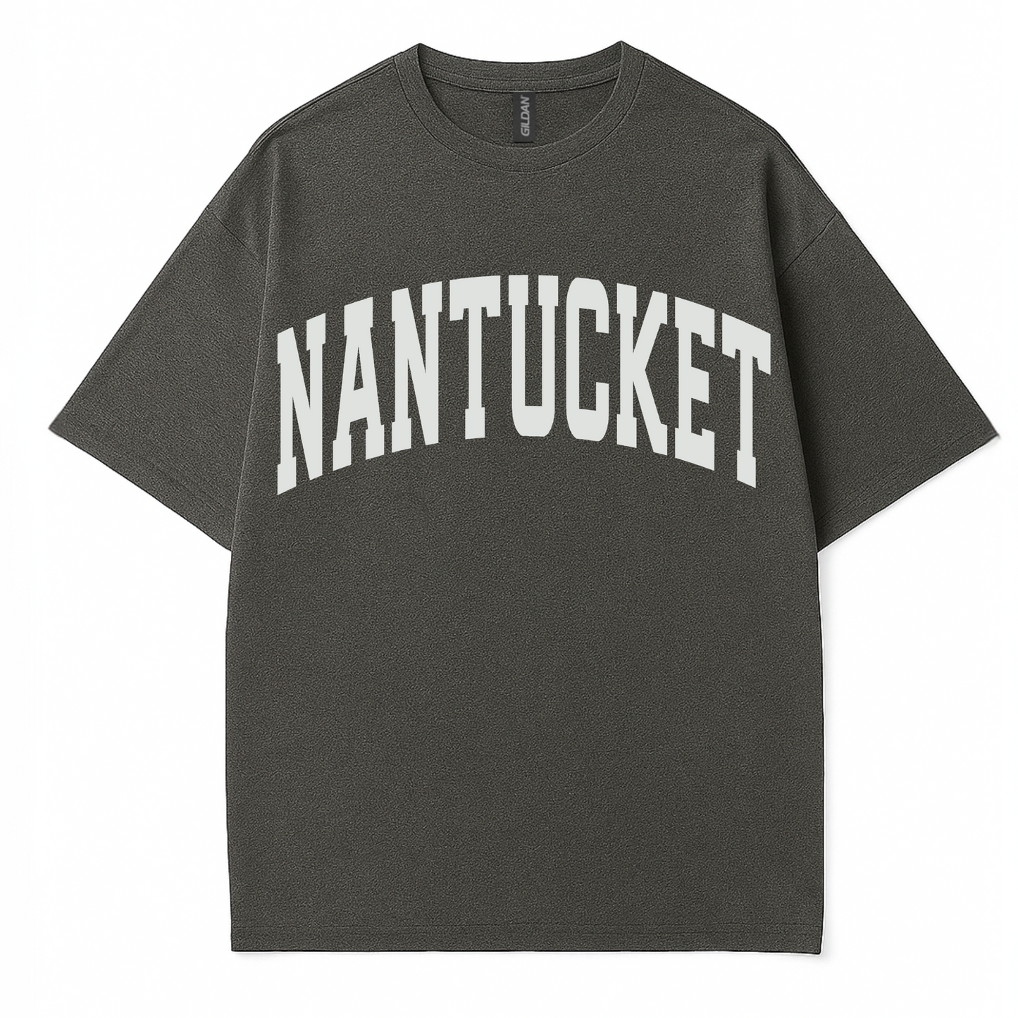 preppy Style t-shirt design with the phrase ‘Nantucket' by Côte Crew