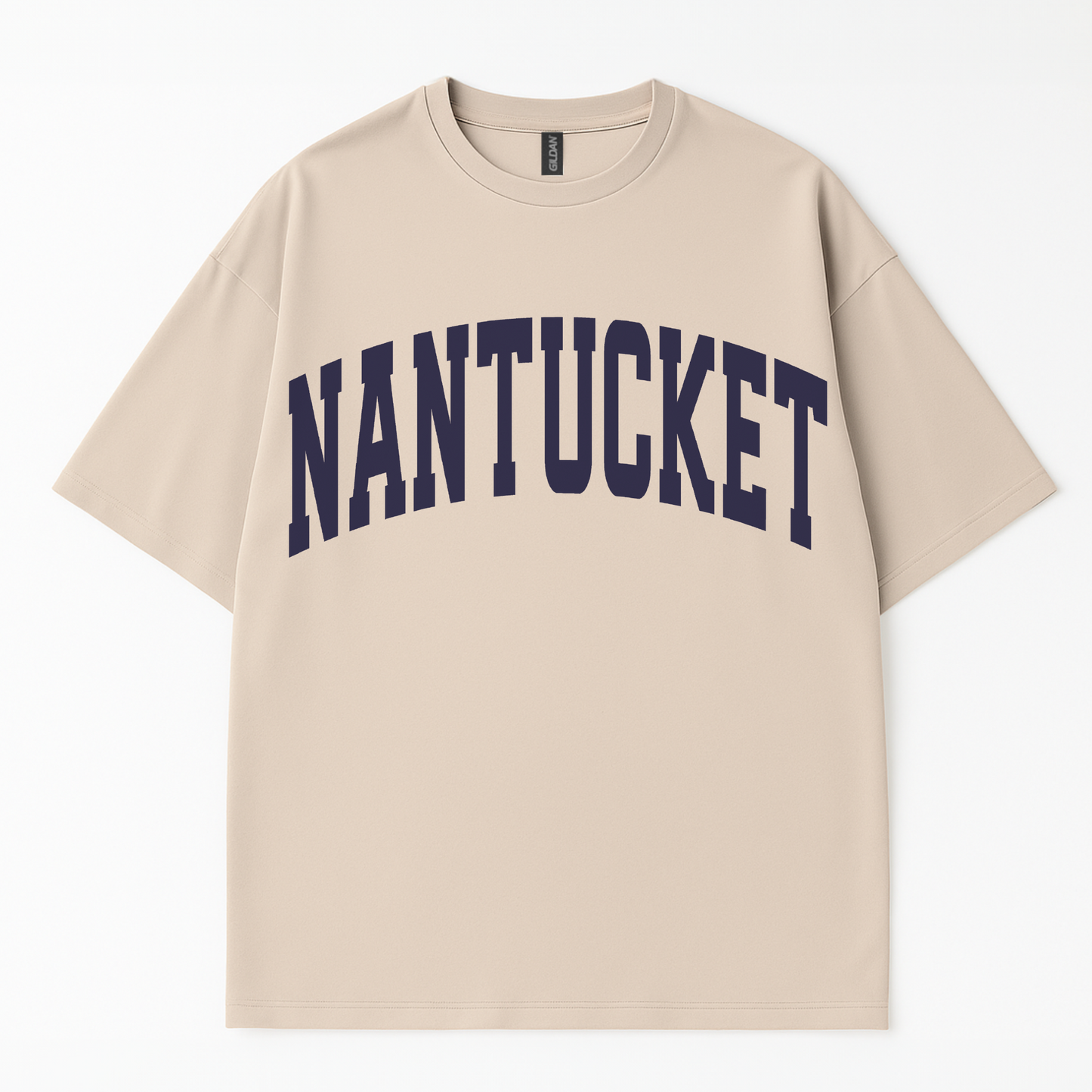 Côte Crew bold graphic tee with simple ‘nantucket' slogan