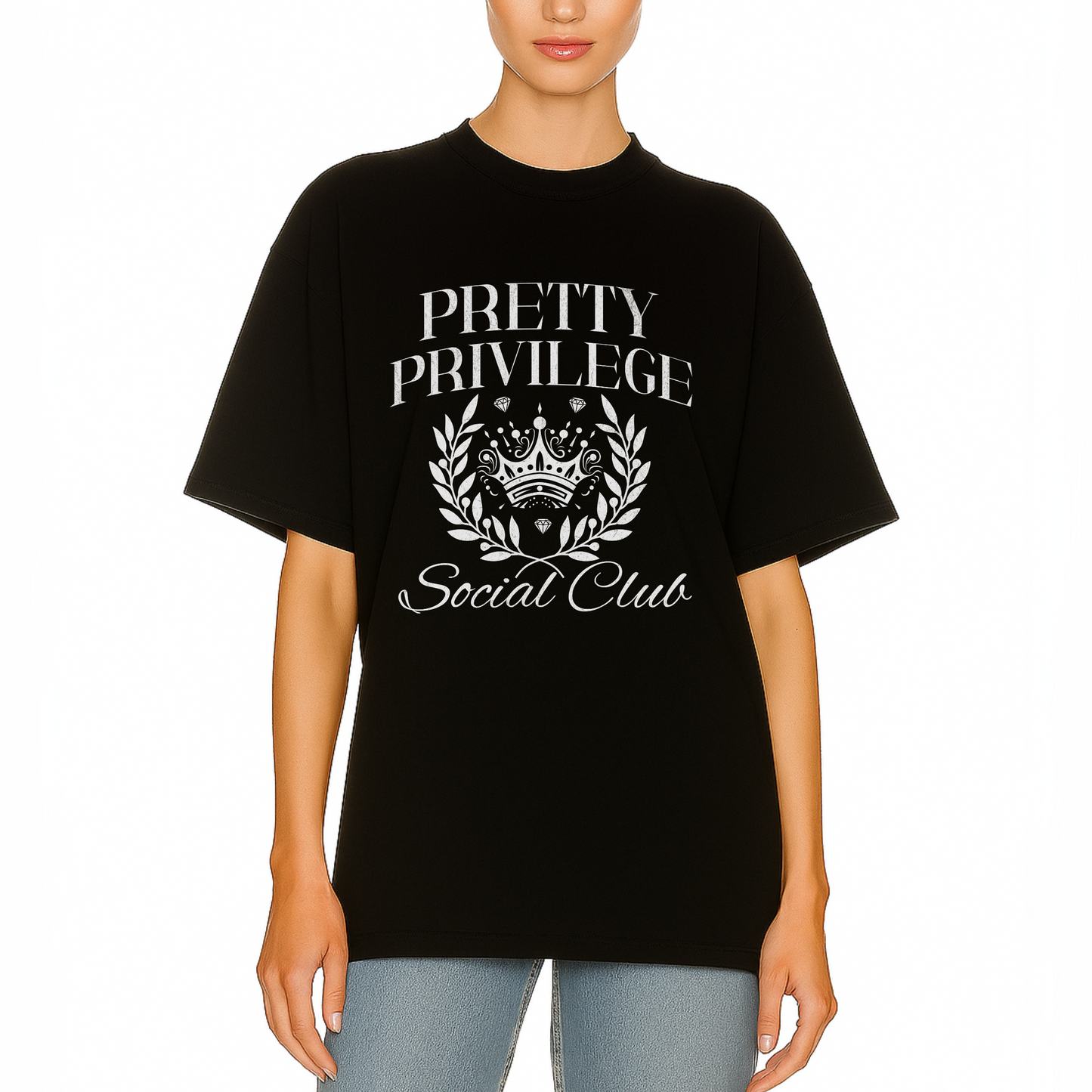 Graphic Tshirt Pretty Privilege women’s graphic tee by Côte Crew