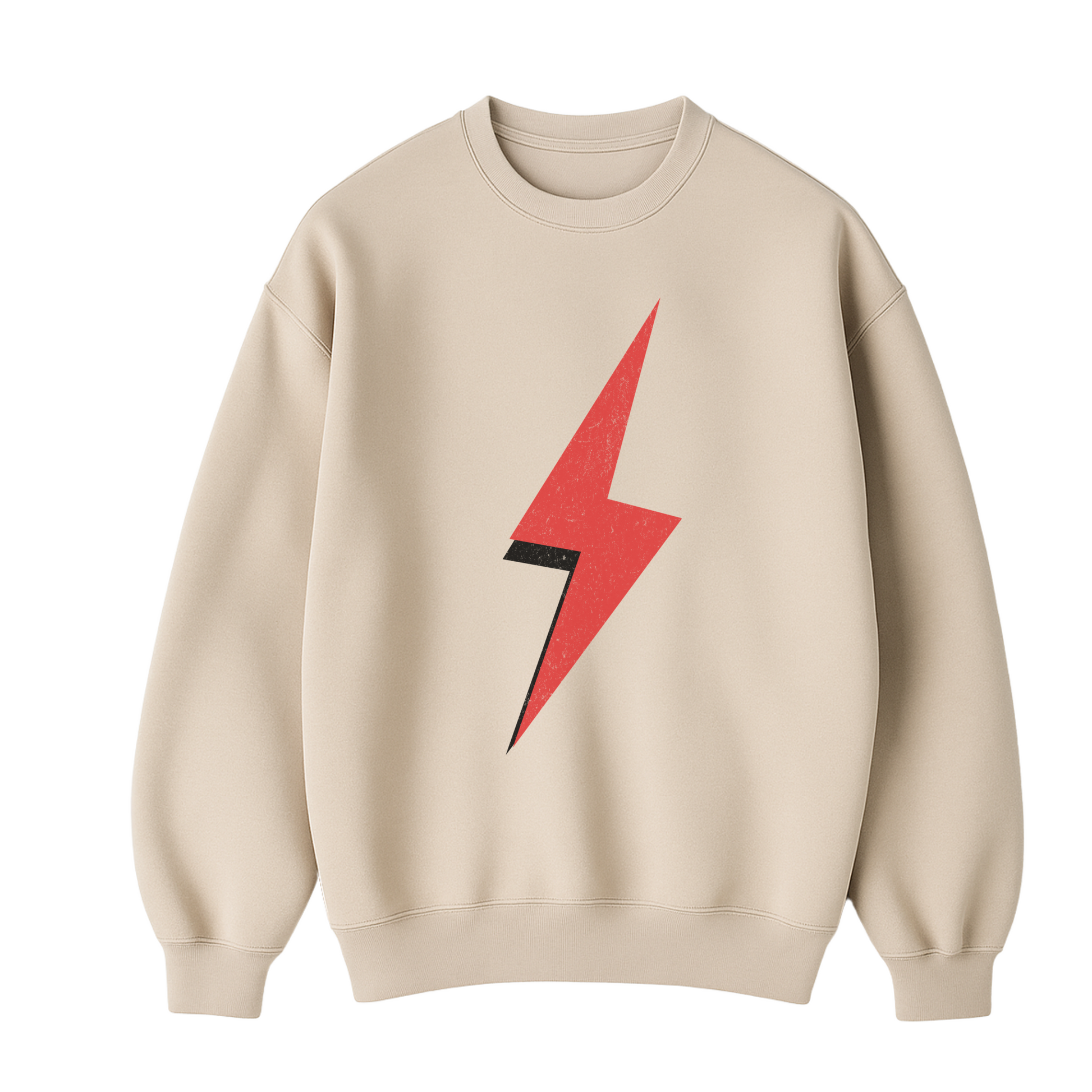 Disressed lighting Bolt  Sweatshirt Graphic Trendy Sweater 