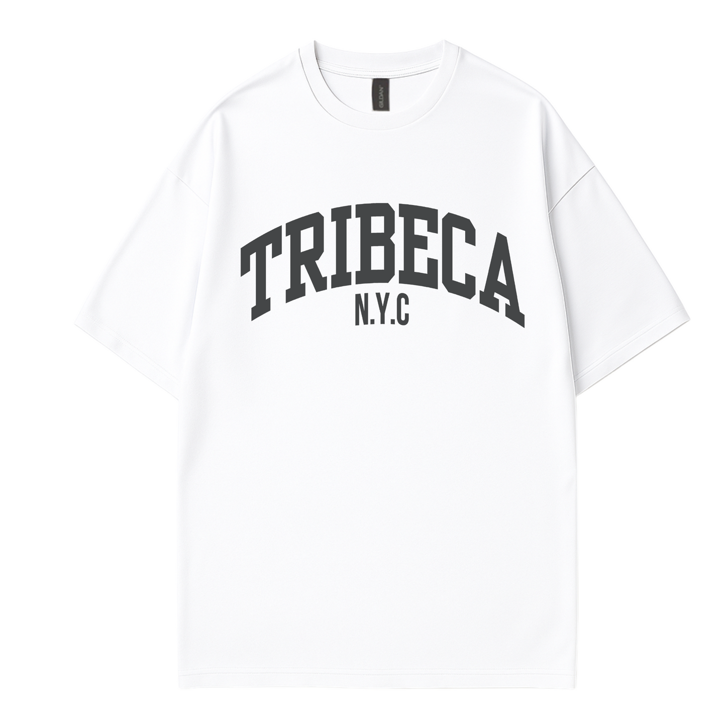 Côte Crew women’s graphic tee with simple ‘Tribeca’ New York ' slogan