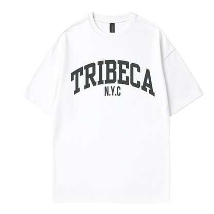 Côte Crew women’s graphic tee with simple ‘Tribeca’ New York ' slogan