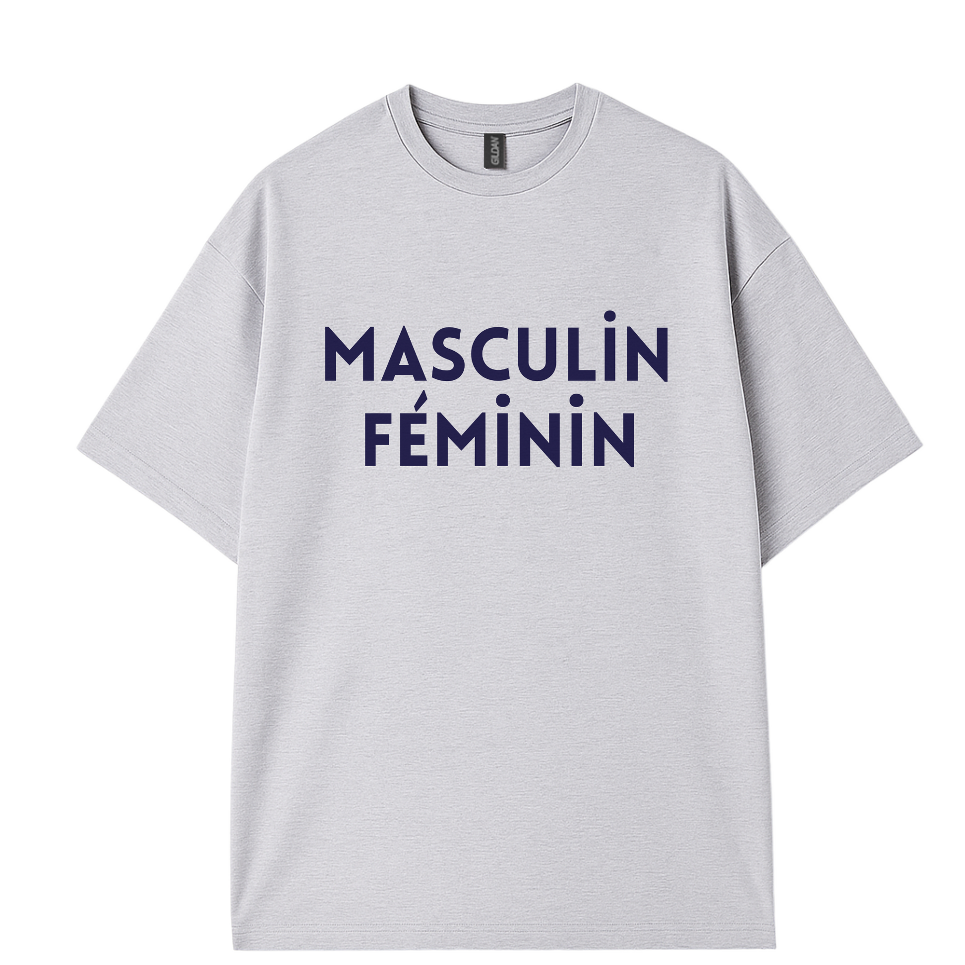 Soft cotton graphic t-shirt forfeaturing ‘masculin Feminin’ print by Côte Crew