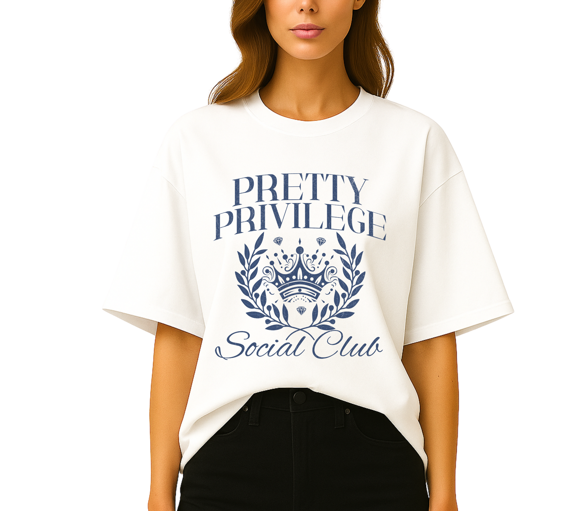 Pretty Privilege women’s graphic tee by Côte Crew. Made from soft, ethical cotton.