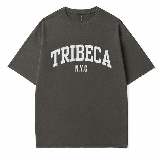 Côte Crew women’s graphic tee with simple ‘Tribeca’ slogan